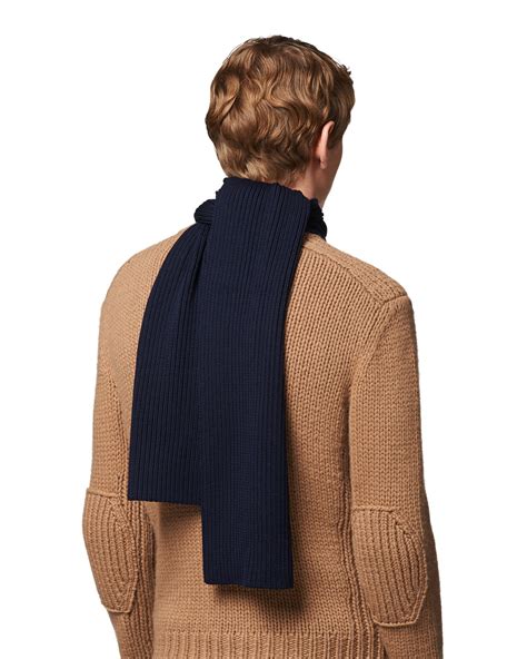 men prada scarf|Prada wool scarf.